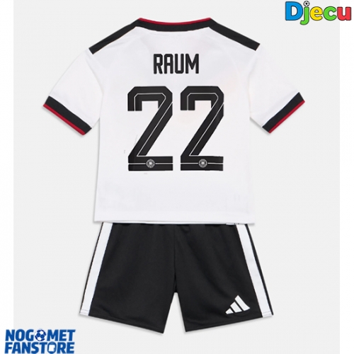 Njemačka David Raum #22 Domaci Dres za djecu SP 2026 Kratak Rukav (+ Kratke hlače)